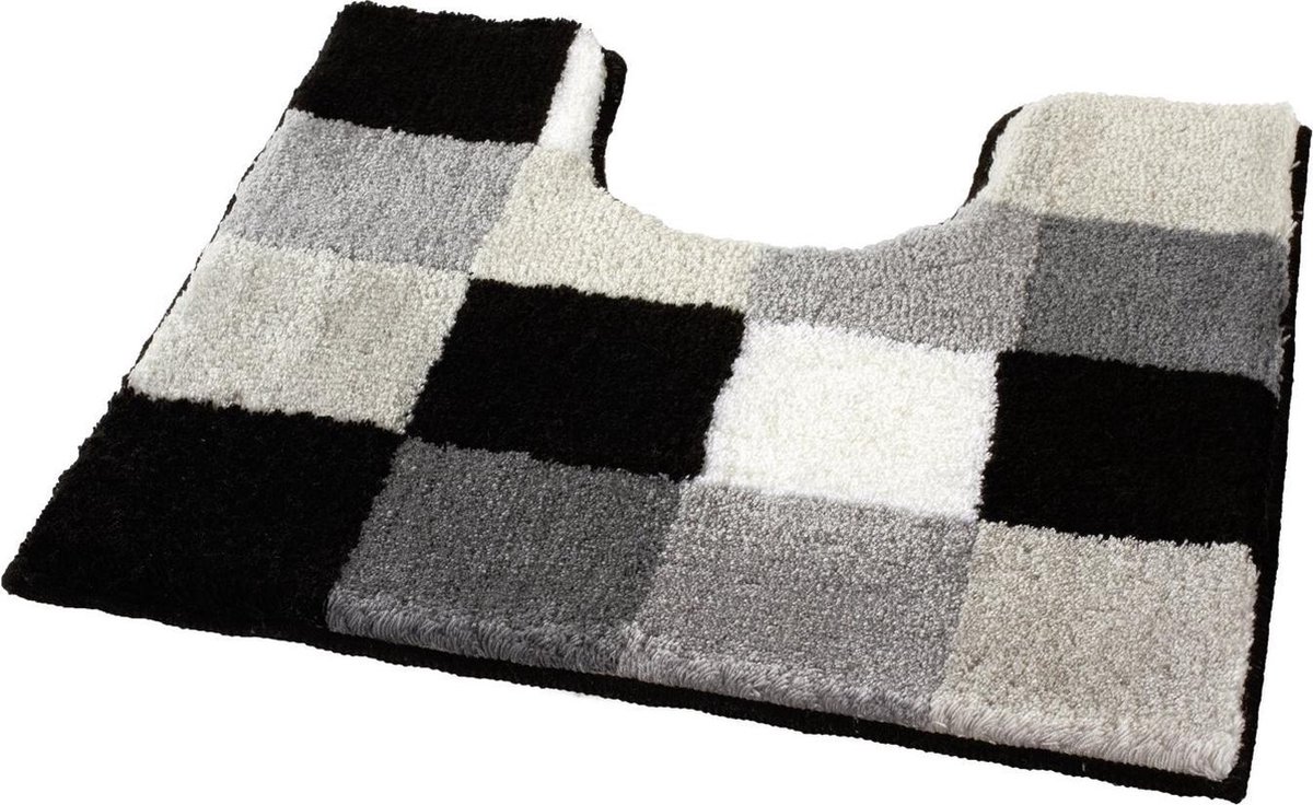 Toiletmat Caro Zwart 55x55cm