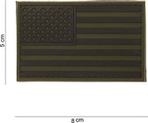 Embleem 3D PVC USA olive