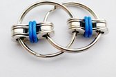Fidget Sleutelhanger | Friemel Gadget | Fidget Speelgoed | Anti Stress | Stress Ring | Friemel Ring | Fidget Keychain | Blauw