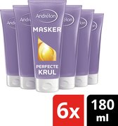 Andrélon Perfecte Krul Masker - 6 x 180 ml - Voordeelverpakking