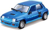 Bburago Renault 5 TURBO 1982 blauw schaalmodel 1:32