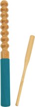 Rattlesnake Staafrasp Hout Turquoise 25 Cm