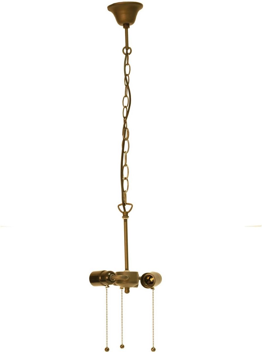 Lumilamp Snoerpendel Ketting Tiffany Ø 19x160 cm Bruin IJzer