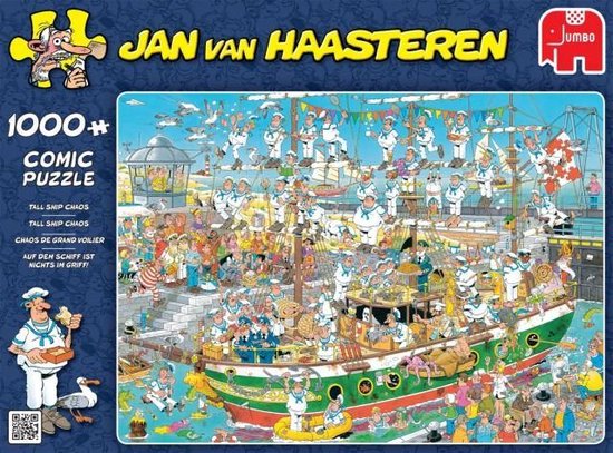 Jan van Haasteren Tall Ship Chaos puzzel - 1000 stukjes | bol.com