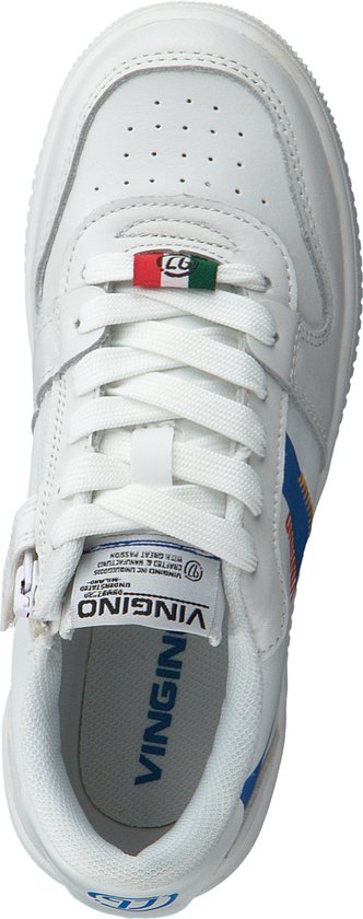 Vingino Jongens Lage sneakers Yari Low - Wit - Maat 38 | bol.com