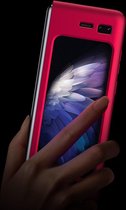 Basichoesjes- geschikt geschikt voor Samsung Galaxy Fold Licht gewicht ultra dun Beschermhoesje Rood