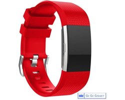 Horloge band | geschikt voor de Fitbit Charge 2 | siliconen sport armband| activity tracker | rood | small