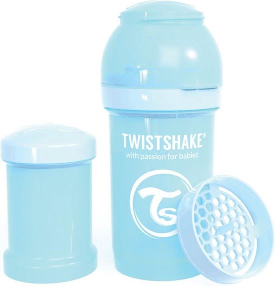 Babyflesje - Drinkflesje Antikoliek 180 ml - Pastelblauw | Twistshake