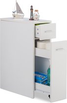 armoire de rangement relaxdays - armoire étroite - étagère de cuisine - commode - armoire de rangement étroite - étagère étroite