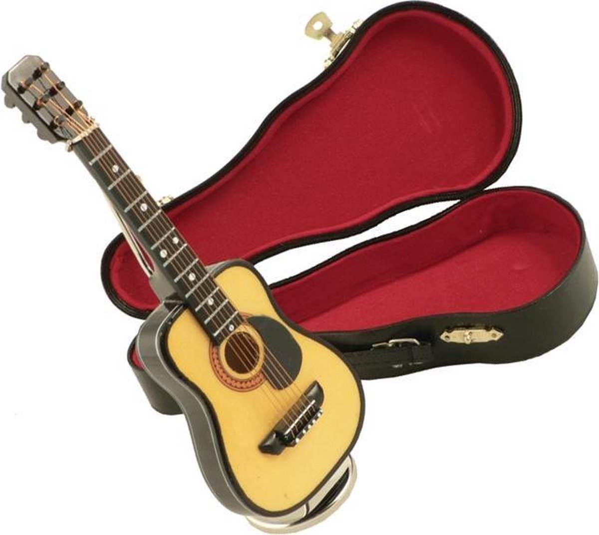 Music Gifts - Miniatuurinstrument akoestische gitaar met muziekspeeldoos