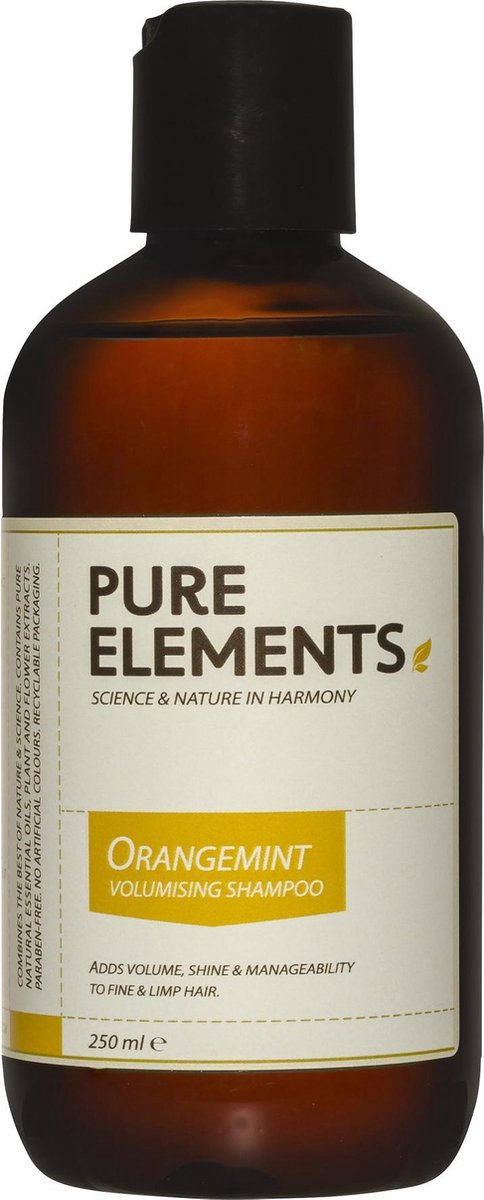Pure Elements Orangemint Volumizing Shampoo 250ml | Natuurlijke shampoo voor fijn haar