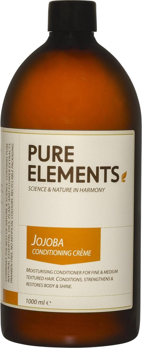 Pure Elements Jojoba Conditioning Creme 1000ml | Natuurlijke conditioner voor droog en beschadigd haar