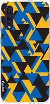 Casetastic Samsung Galaxy A50 (2019) Hoesje - Softcover Hoesje met Design - Mixed Triangles Print
