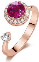 Roze Swarovski® Kristal 14K Goude Ring