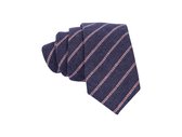 Premium Ties - Luxe Stropdas Heren - Katoen - Blauw - Inclusief Luxe Gift Box!