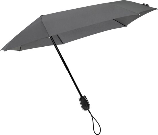 Parapluie tempête - Parapluie anti-tempête - STORMini Parapluie tempête pliable aérodynamique Gris - ouverture à la main - Gris