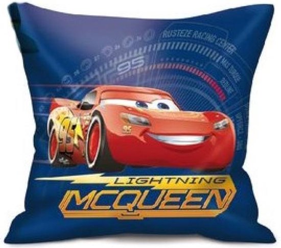 hurken hoesten mouw Disney Cars kussen - sierkussen 40x40 cm Blauw | bol.com