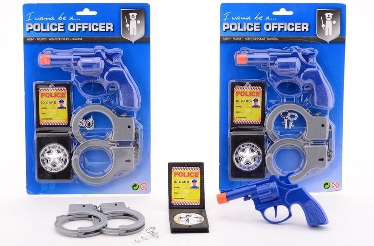 Kit policier badge et menottes adulte et enfant : Deguise-toi