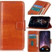 Samsung Galaxy S10 Lite hoesje - Wallet bookcase - Bruin - GSM Hoesje - Telefoonhoesje Geschikt Voor: Samsung Galaxy S10 Lite