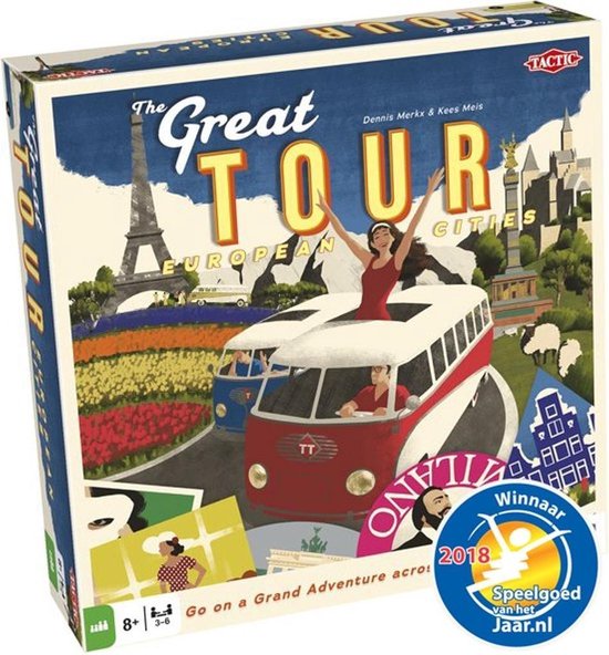 Thumbnail van een extra afbeelding van het spel The Great Tour - Bordspel