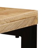 Eettafel 115x55x76 cm massief mangohout en staal