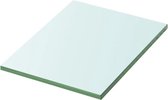 Wandschap transparant 20x15 cm glas