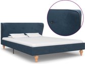 Bedframe stof blauw 120x200 cm