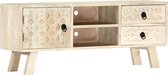 Tv-meubel 110x30x44 cm massief mangohout