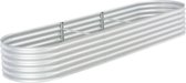 Plantenbak 320x80x44 cm gegalvaniseerd staal zilver