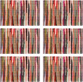 Placemats 6 st chindi 30x45 cm katoen meerkleurig