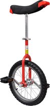 Eenwieler verstelbaar 16 inch rood