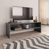 Tv-meubel 120x40x40 cm spaanplaat hoogglans grijs