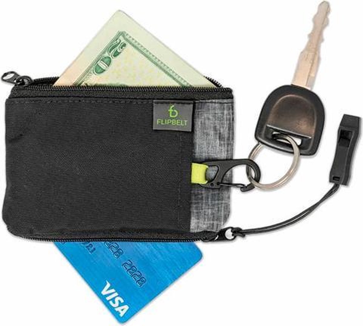 FlipBelt Ultra Wallet Zwart - Hardloop accessoire - Portemonnee tijdens hardlopen