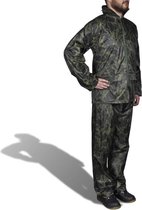 Regenpak 2-delig met capuchon (heren / camouflage / maat XL)