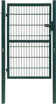Poort 106x250 cm staal groen