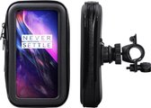 Shop4 - OnePlus 8 Fietshouder Stuur Spatwaterdicht Zwart