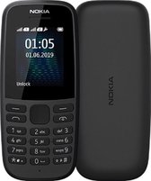 Nokia 105 DS Nederlands Taal met Lycamobile Simkaarten 500 Minuten Bellen + 500 SMS + 5 Euro Beltegoed SIMLOCK VRIJ