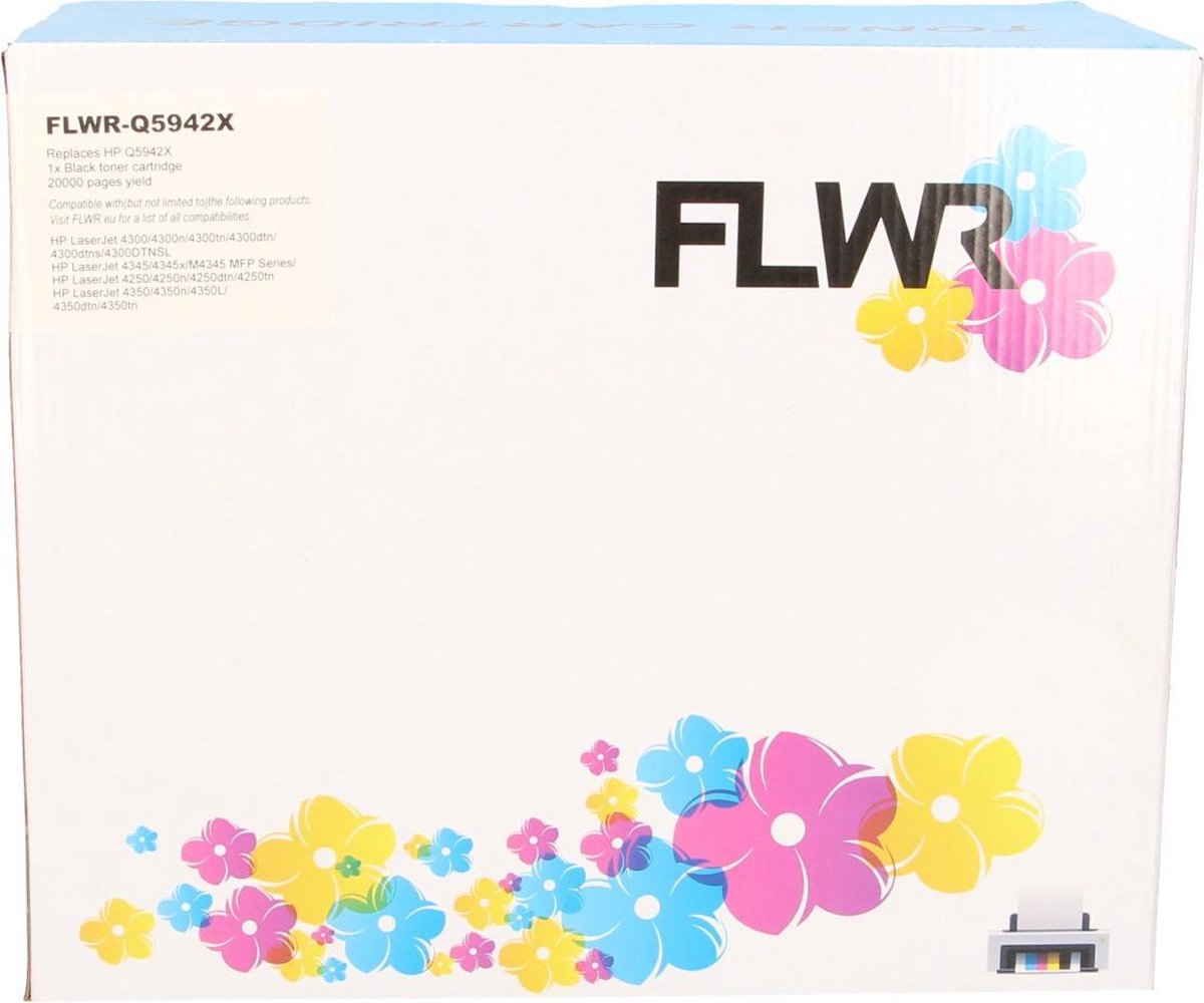 FLWR - Toner / 38A zwart - Geschikt voor HP