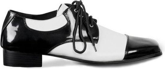 Rock 'n Roll, gangster schoenen, zwart/wit