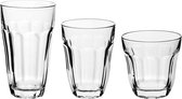 Pasabahce Baroque glazenset 23 cl - 33 cl - 36,5 cl - Gehard glas - 18-delig