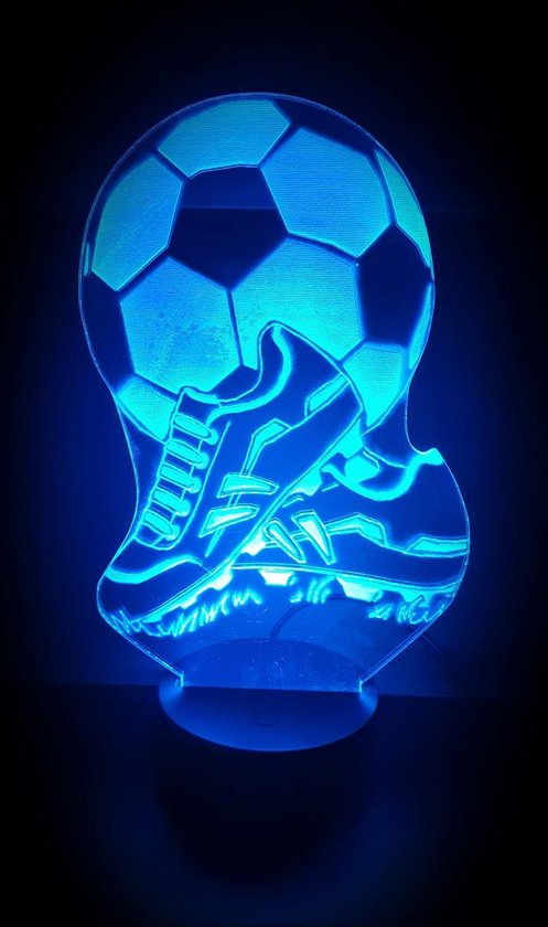 Lampe murale ballon de foot en 3D