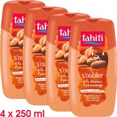 Tahiti Wegdromen bij de Zachtheid van een Massage Douchegel 4 x 250ml - Voordeelverpakking