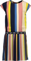 Like FLO Meisjes multicolor streep jurk met plisse rok - multi - Maat 116