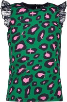 B.Nosy Meisjes T-shirt - Jade leopard - Maat 104