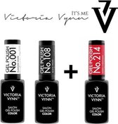 Victoria Vynn 3 pack - Bestseller musthaves - 3 kleuren 001 - 108 - 214 - Salon gel polish - Super aanbieding - In luxe verpakking