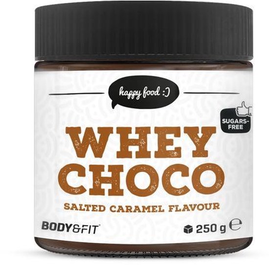 Body & Fit Whey Choco - Chocoladepasta met 21.4% Whey Eiwit - Karamel Zeezout