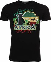 T-shirt I Love Africa - Zwart