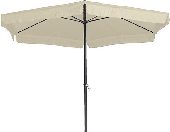 Garden Impressions Delta parasol - 300 cm - carbon black/ ecru