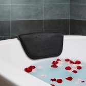 Luxe Badkussen voor in bad met Antislip en Zuignappen - Nekkussen Bad - Hoofdsteun Bad - Ontspanning - Zwart