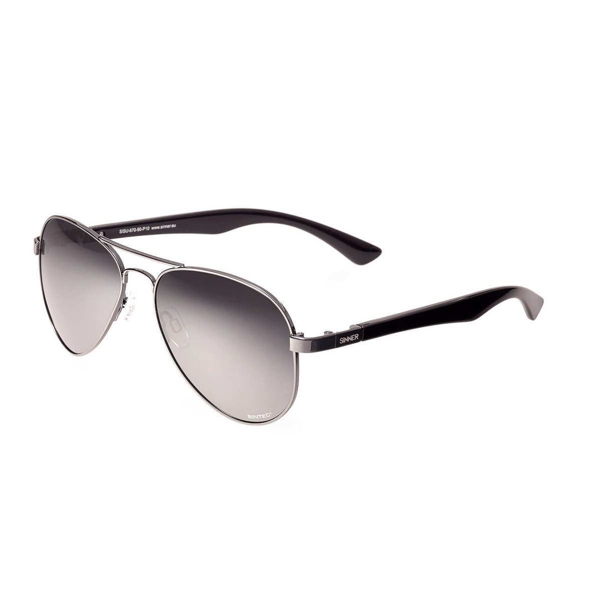 Sinner Santos SISU-670-90-P10 Unisex Zonnebril - Grijs/Zwart